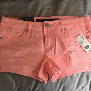 Sapphire Ink (JCP) Short - Peach, Size 7